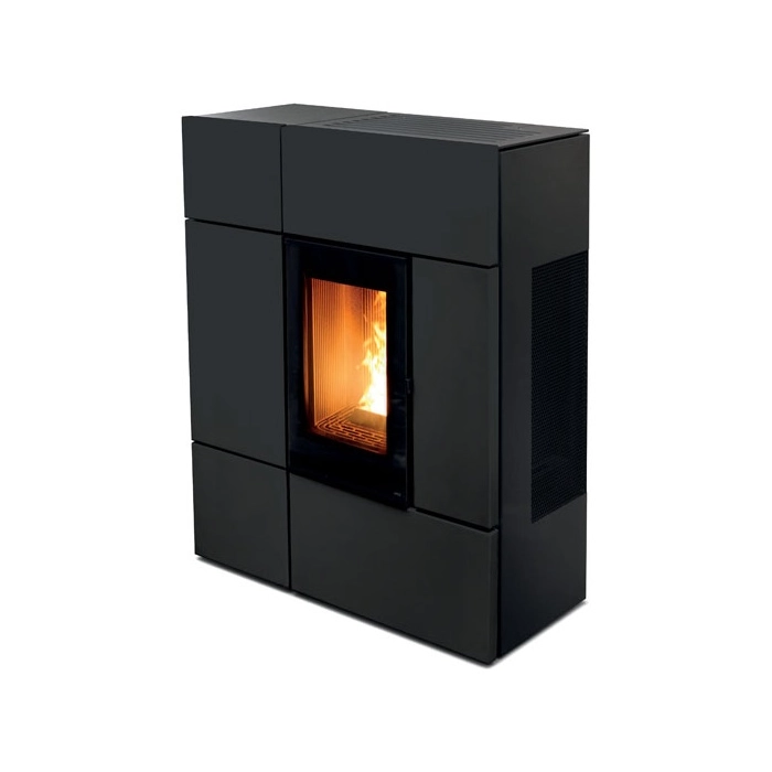 : Piec na pellet MCZ Stream Comfort Air czarny – widok z przodu